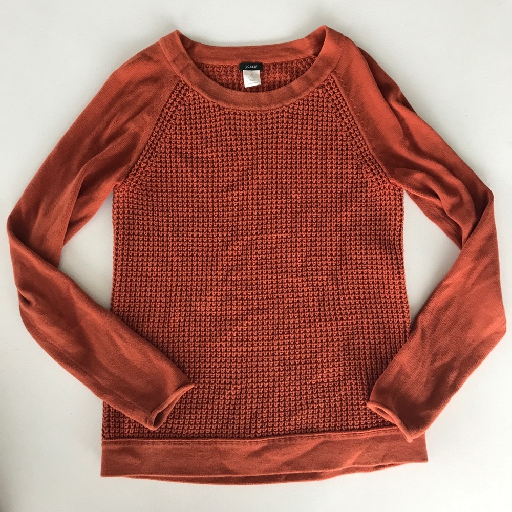 J.Crew Burnt Orange Knit Sweater